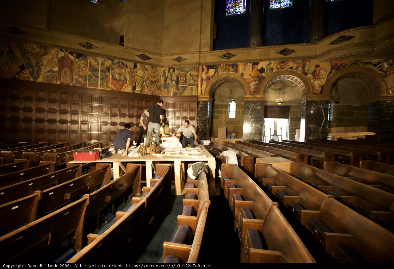 Busy Builders in a Sacred Space
