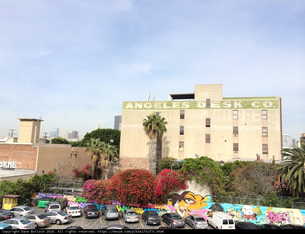 Graffiti and Cars in the Heart of Los Angeles