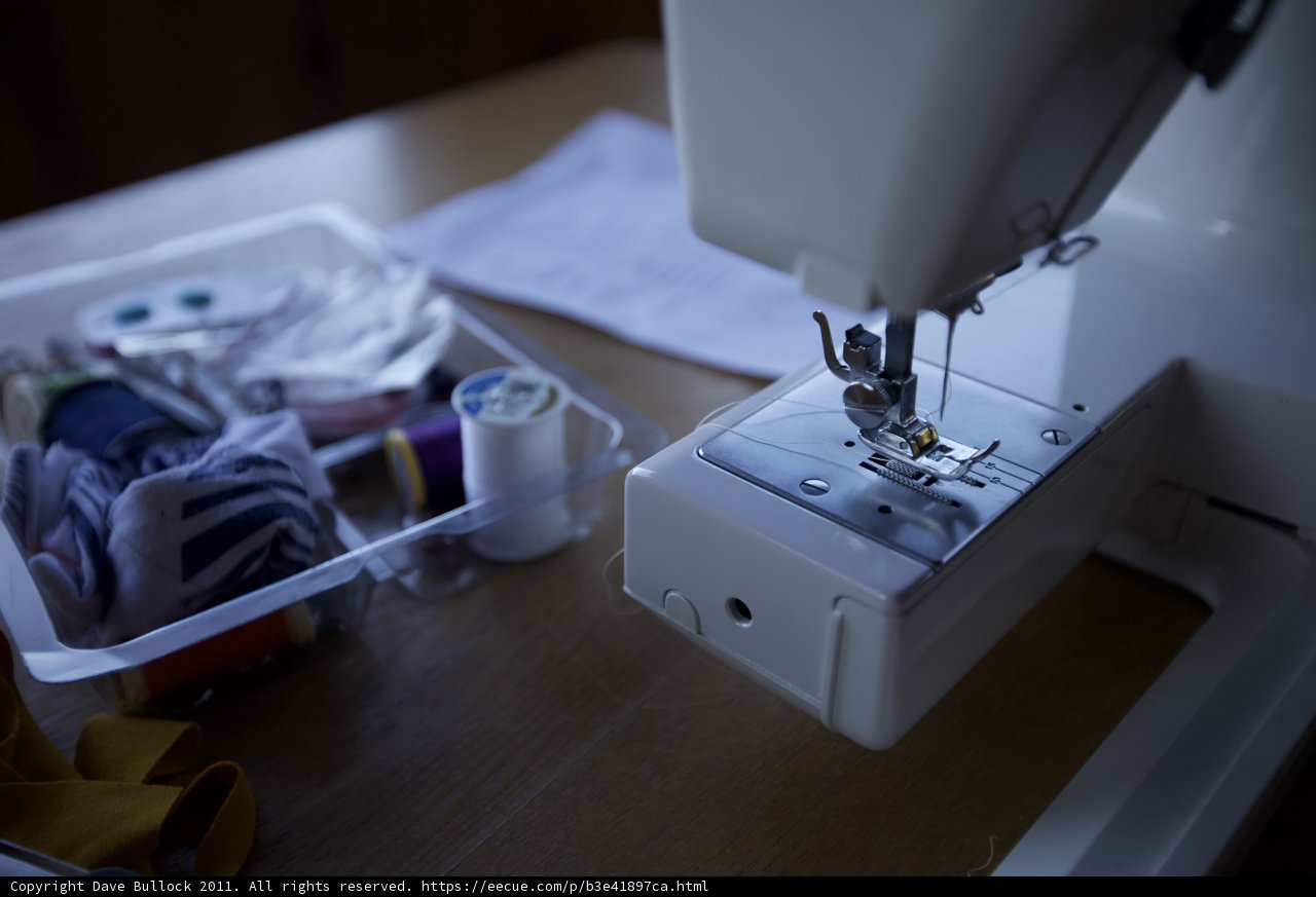 Sewing Machine at Wickstrom Wedding