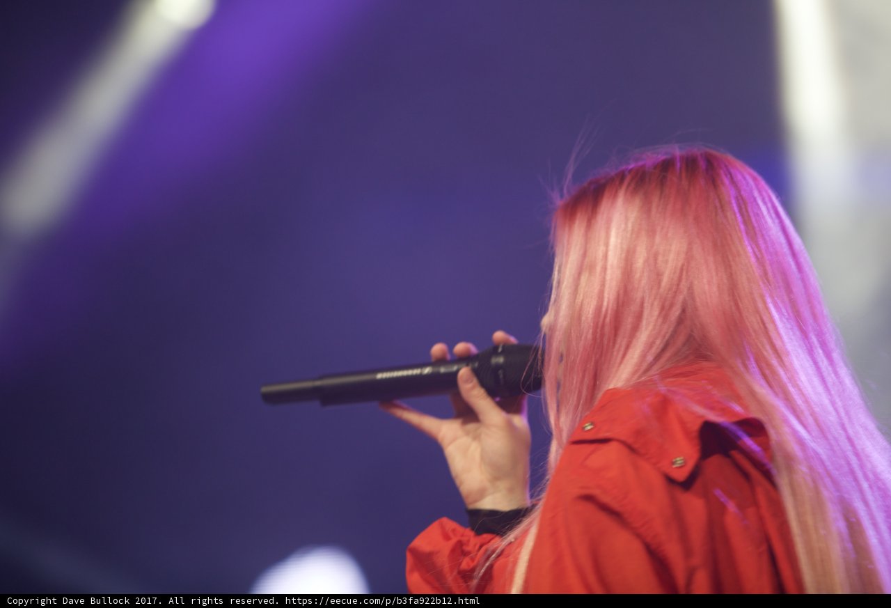Pink-haired Performer Takes the Stage at Coachella
