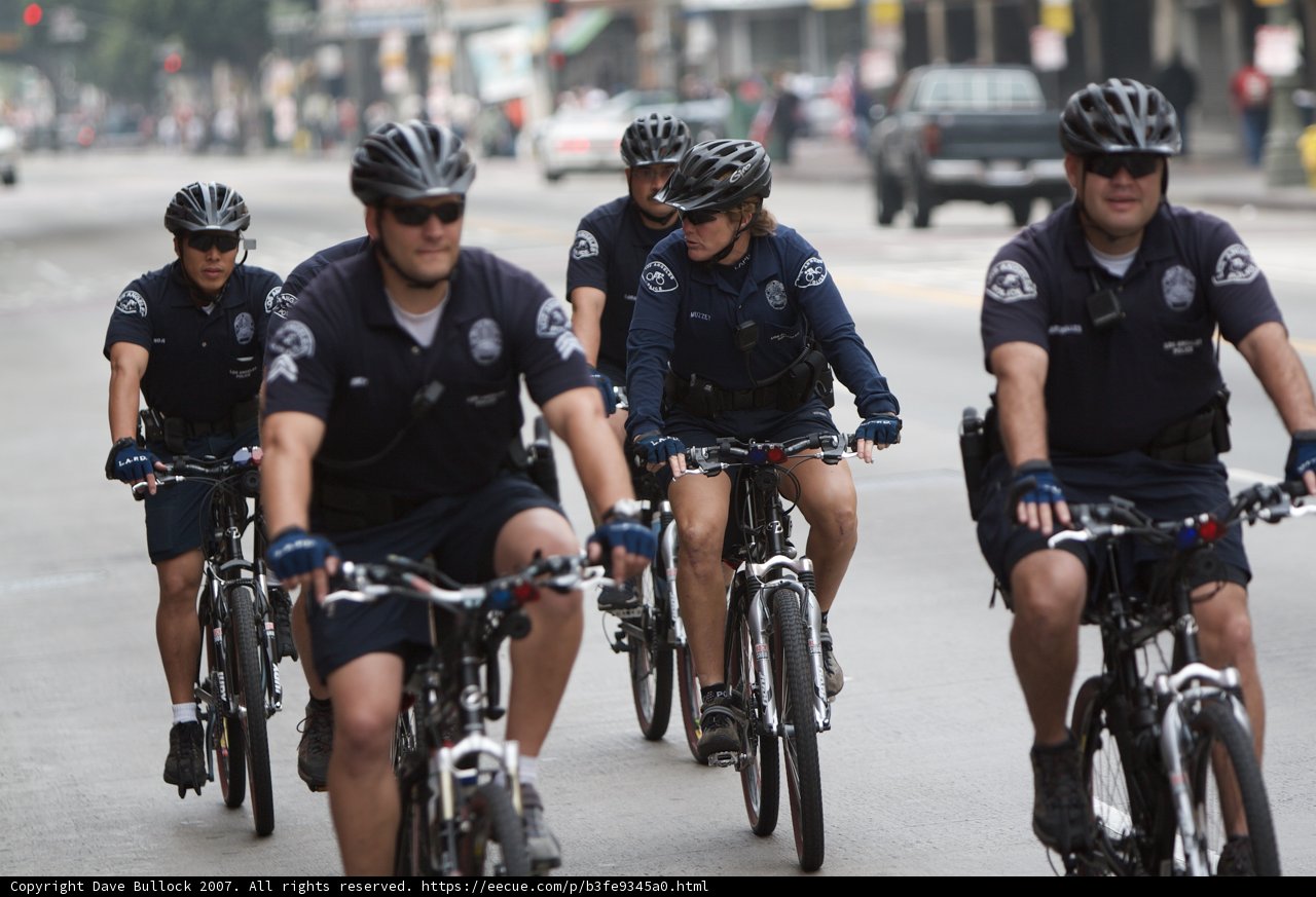 Biking Officers Keeping the Peace