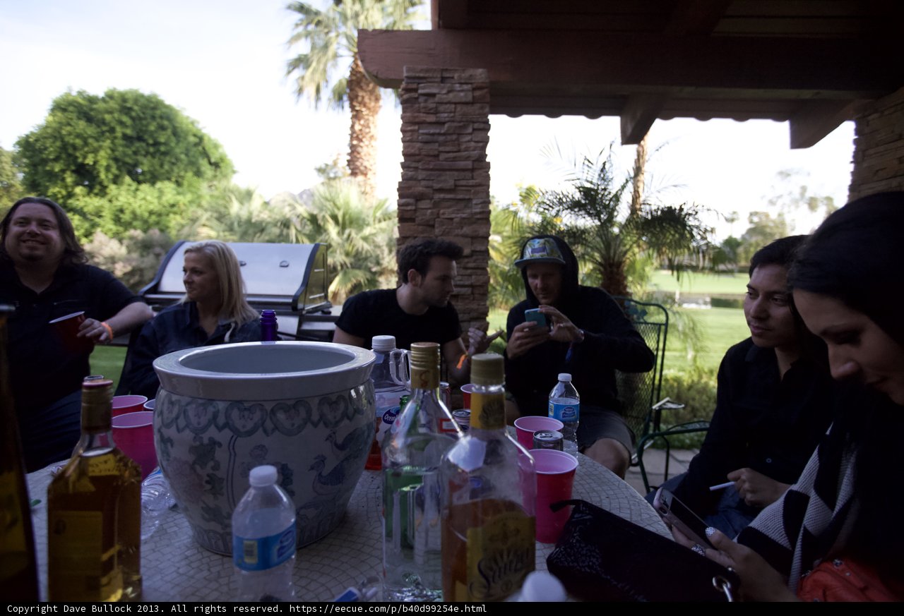 Relaxing at Coachella
