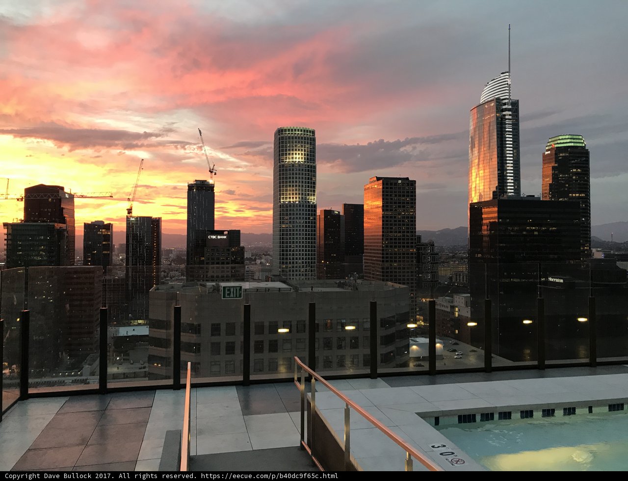 High Rise Sunset Cityscape