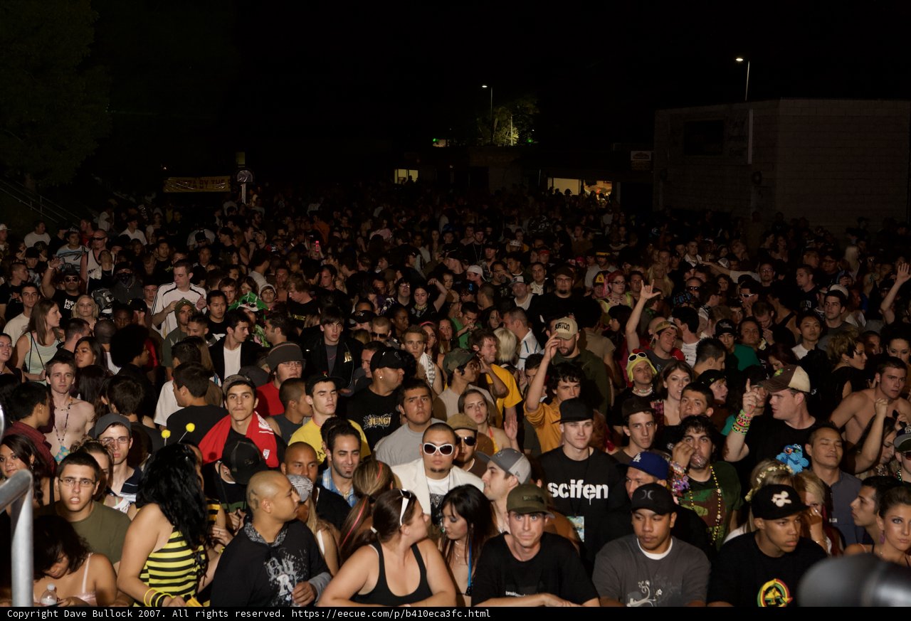 Urban Night Sky Concert Crowd