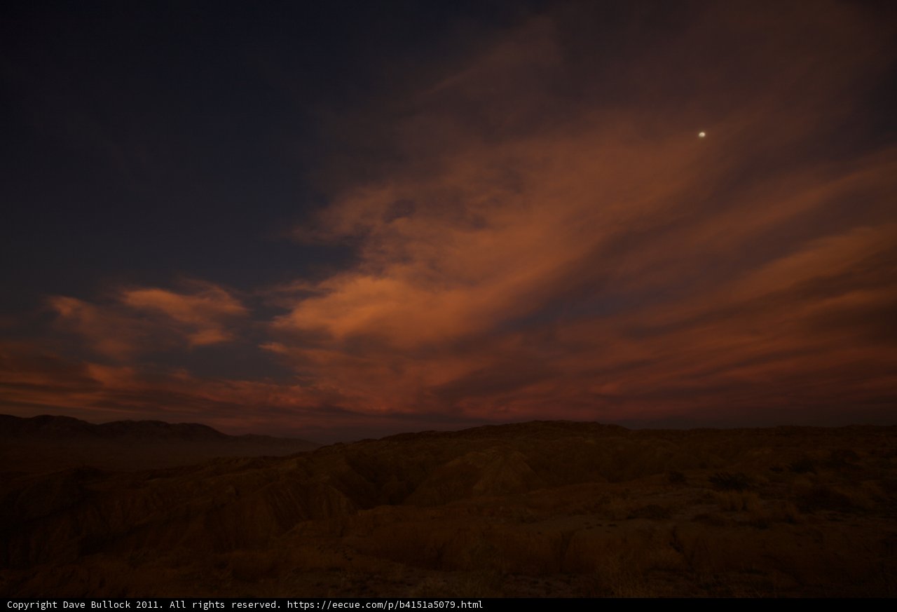 Moonrise over the Desert