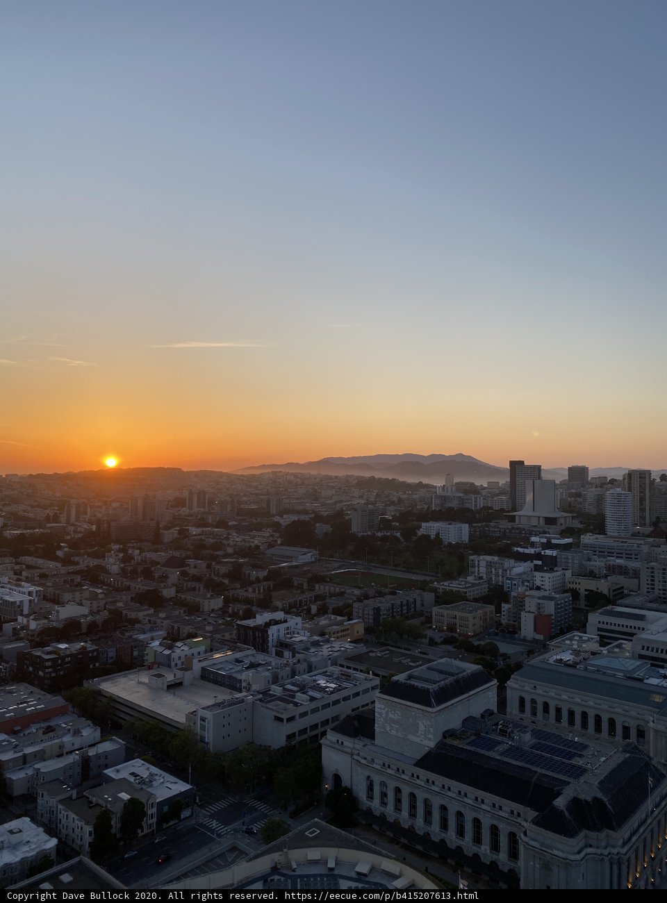 Sunset over San Francisco's Golden Gate Bridge