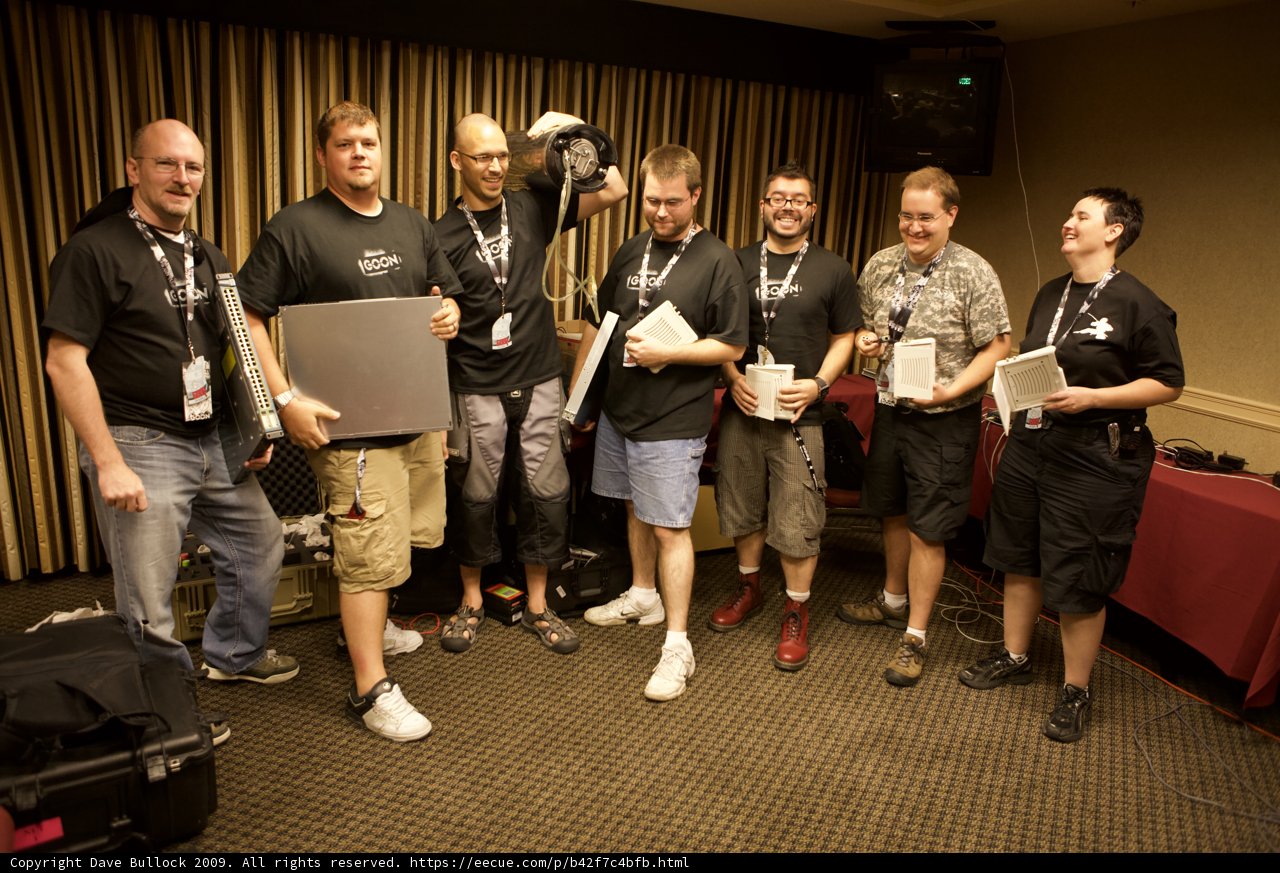 Black-shirted Men with Laptops at DEFCON 17