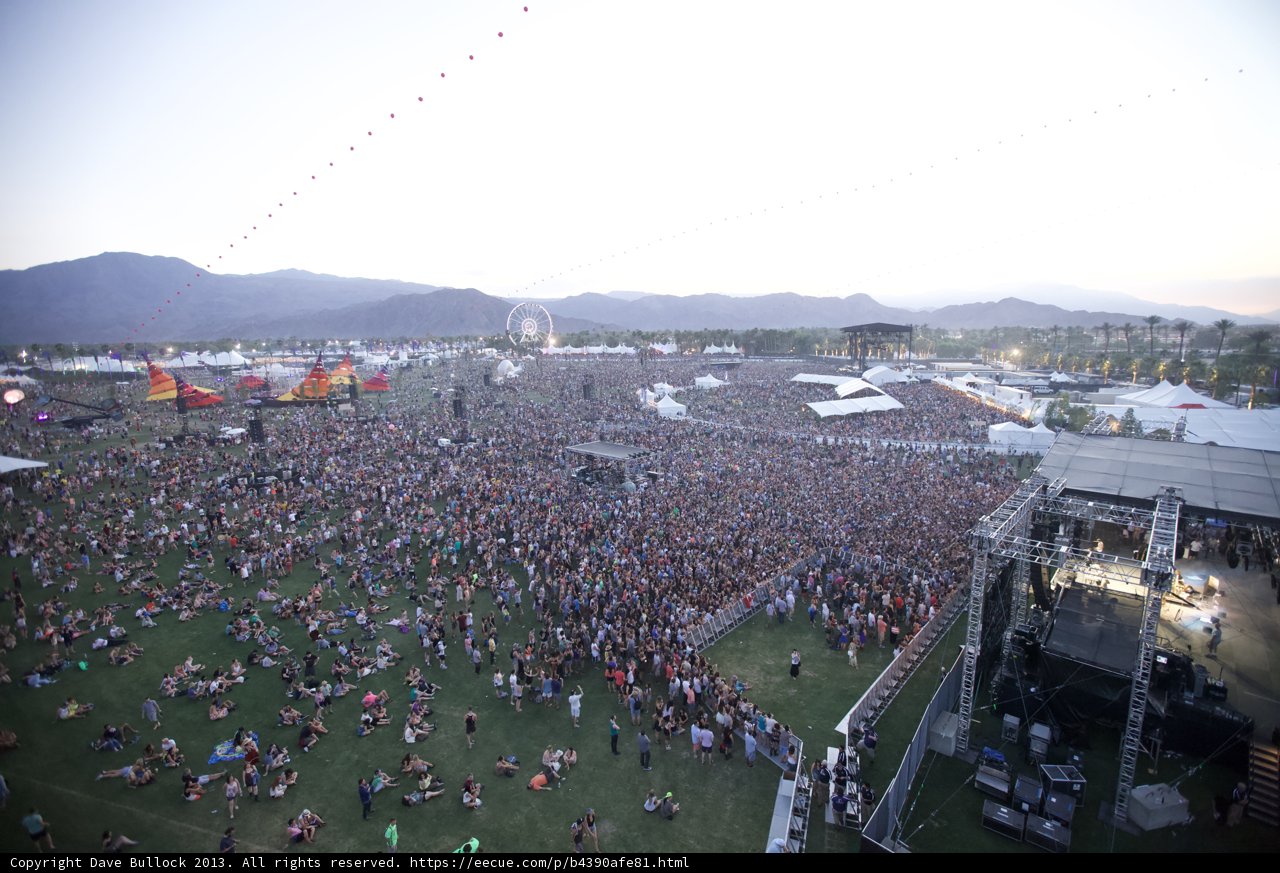 A Sea of People at Coachella Music Festival