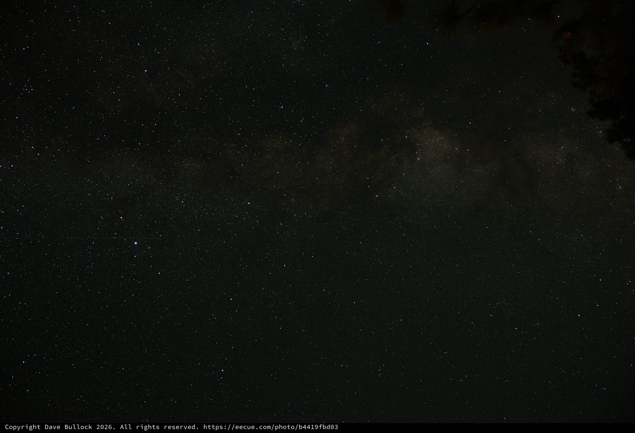 Milky Way Stretches Over Lassen Volcanic Night Sky