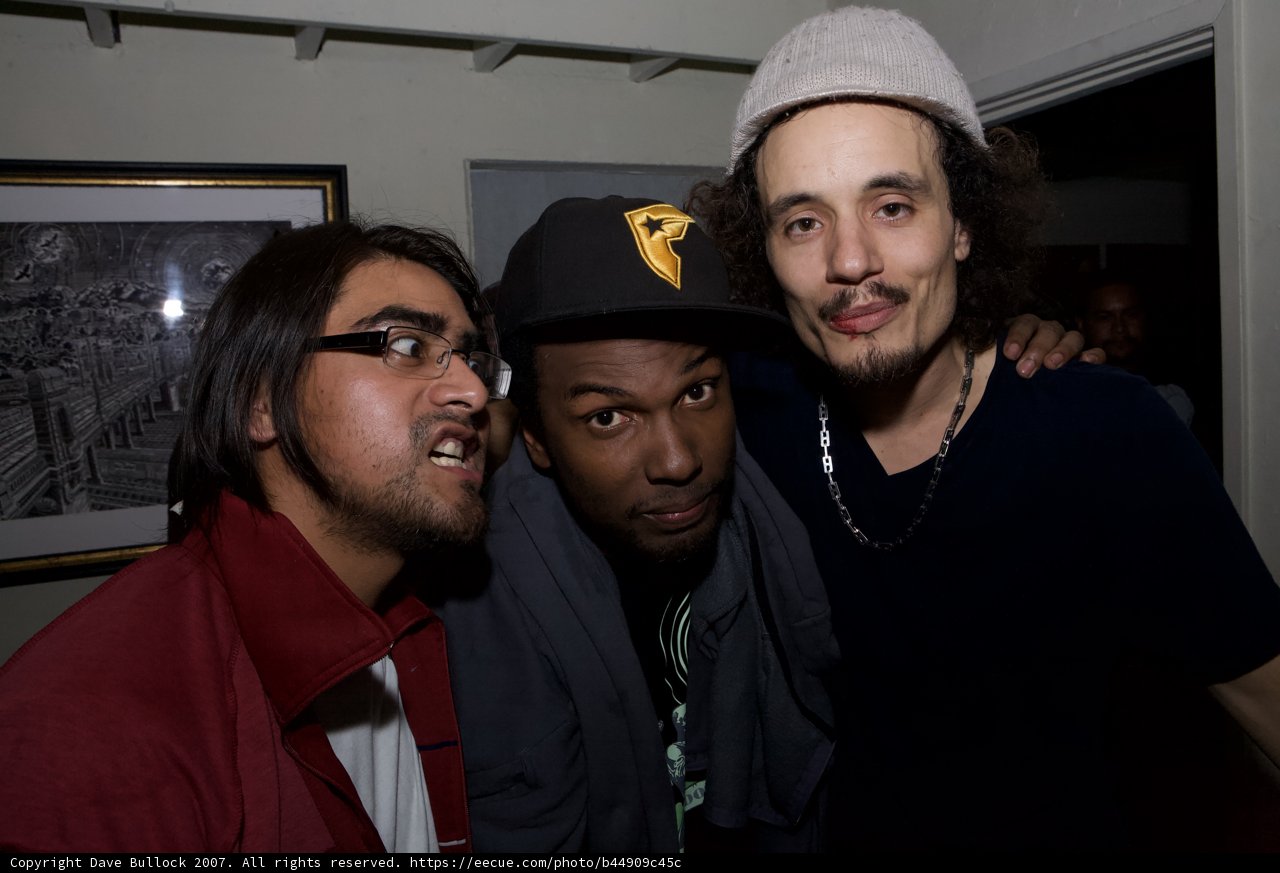 Three Men, Two Hats, and a Beanie