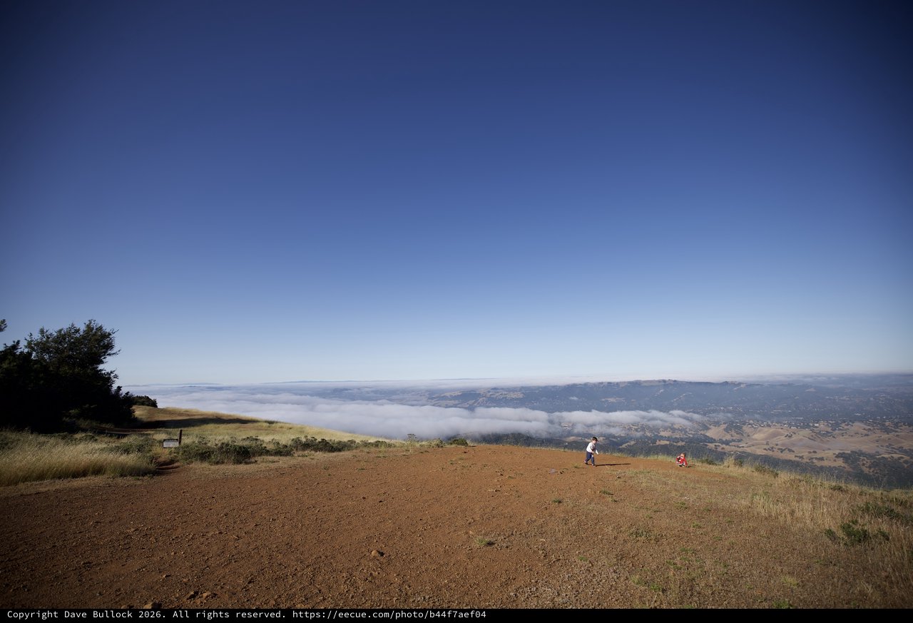 Above the Clouds at Mount Diablo Summit