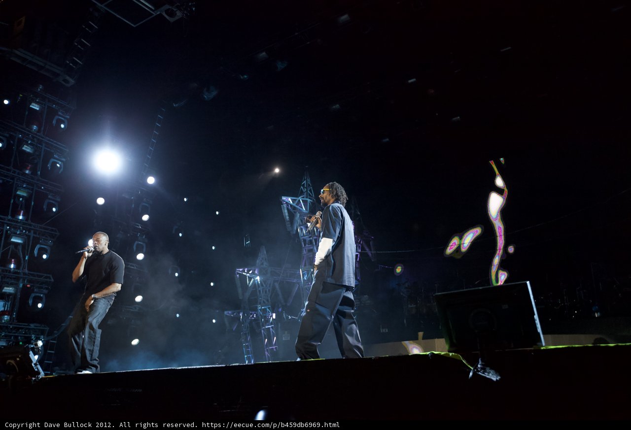 Dr. Dre and Snoop Dogg take the stage