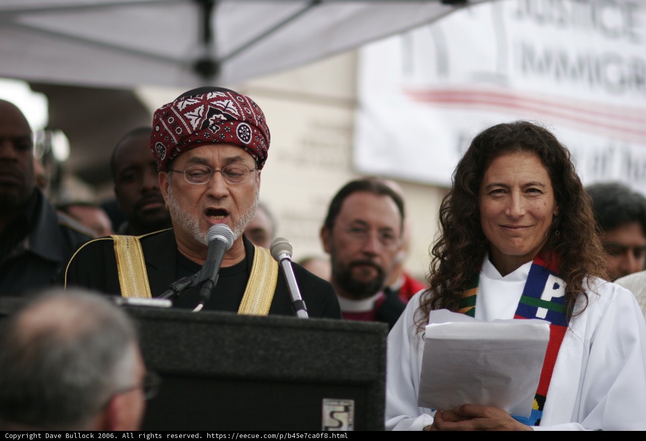 Keynote Speakers Addressing the Crowd