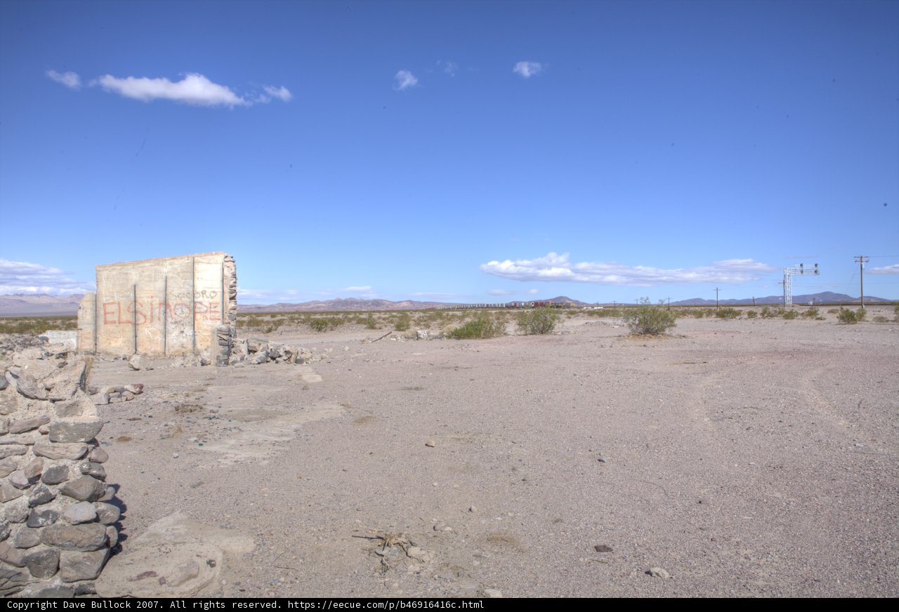 Desert Wall and Rock Formation