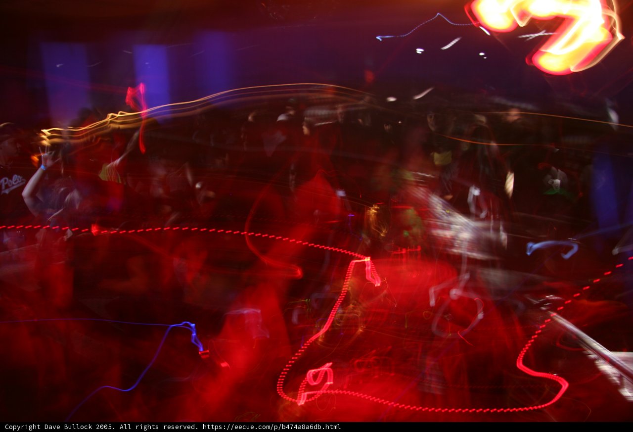 Blurry Night Club Crowd