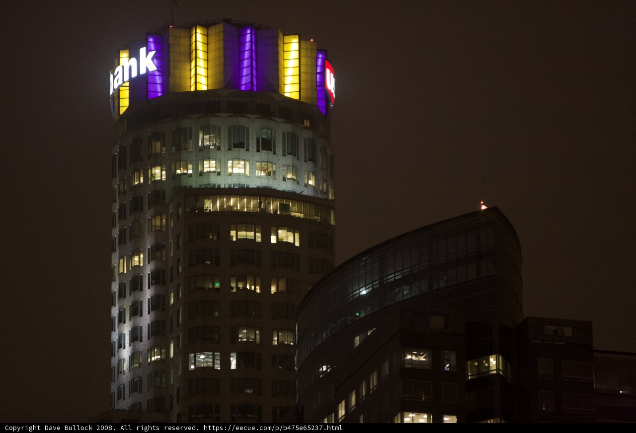 Metropolis Tower Lighting Up the City Sky
