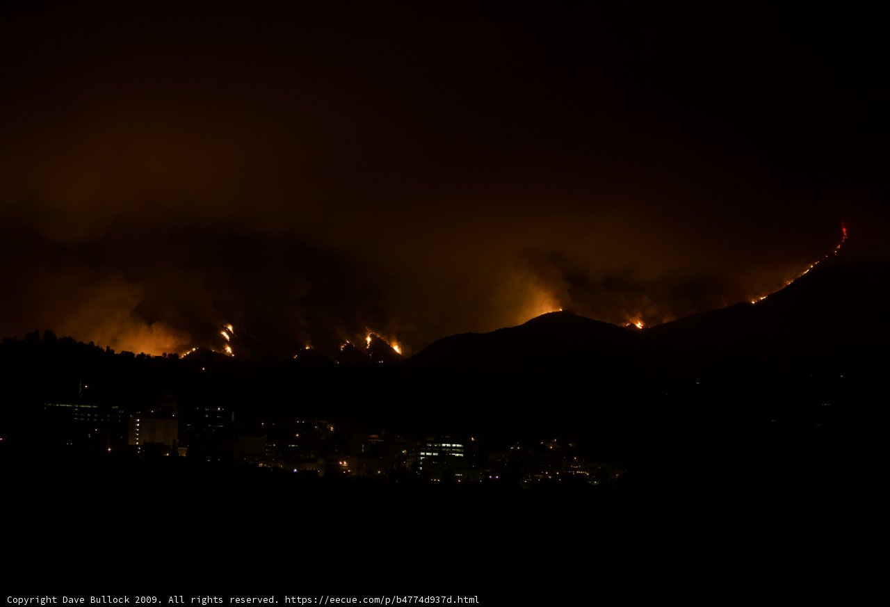 Overlooking the Station Fire