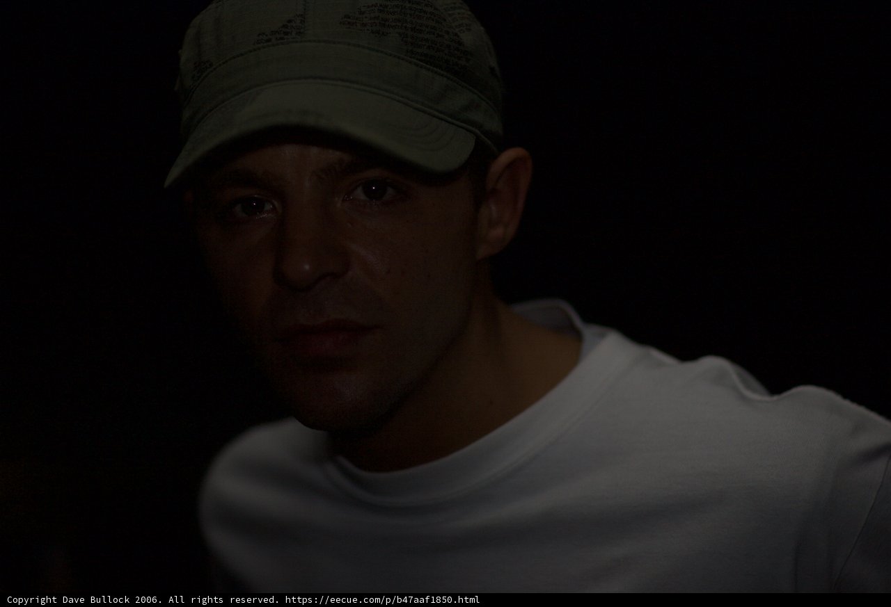 Nighttime baseball cap