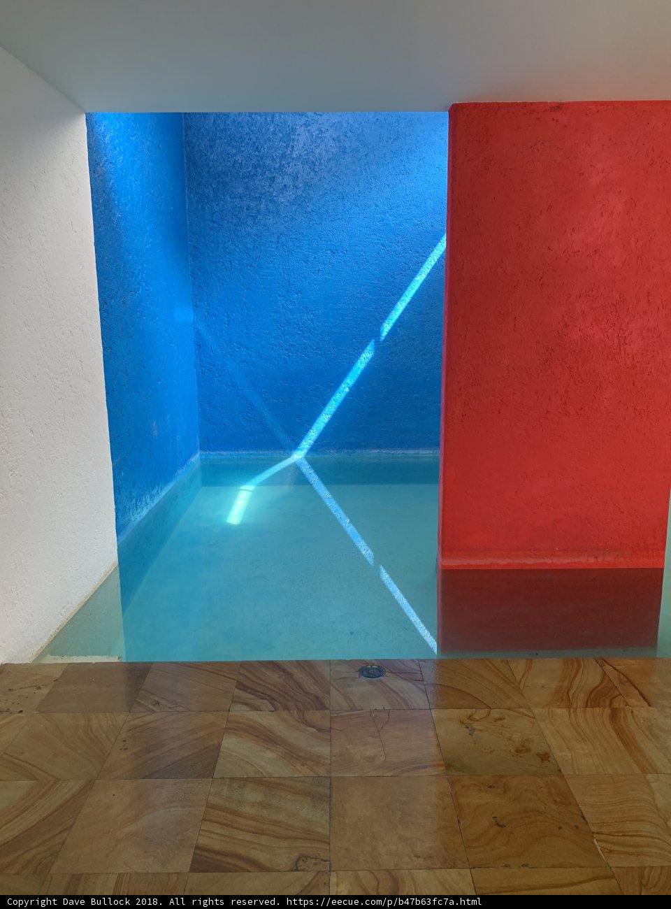Oasis in Blue and Red