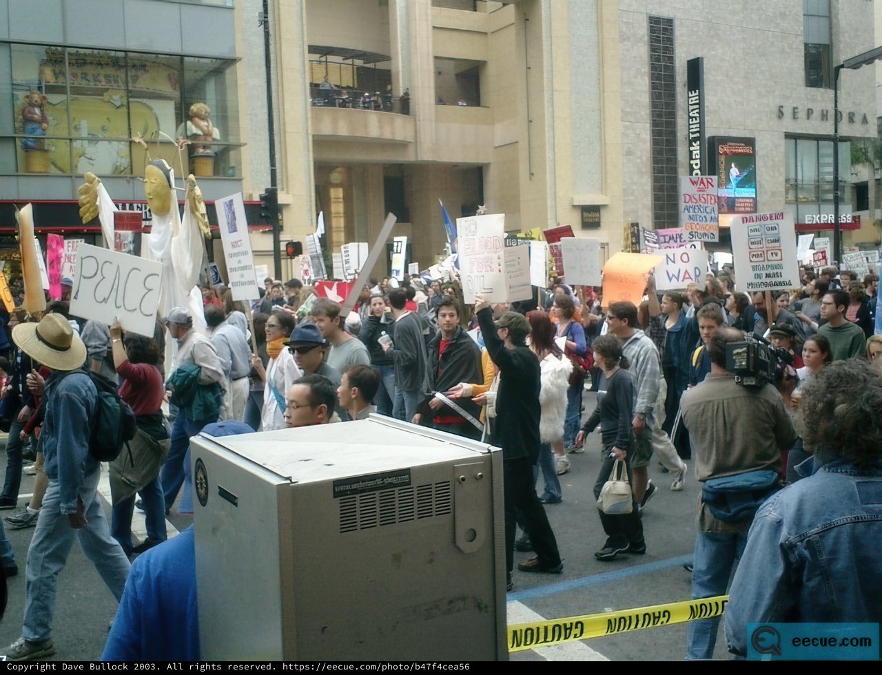 Protesters Marching Through the City