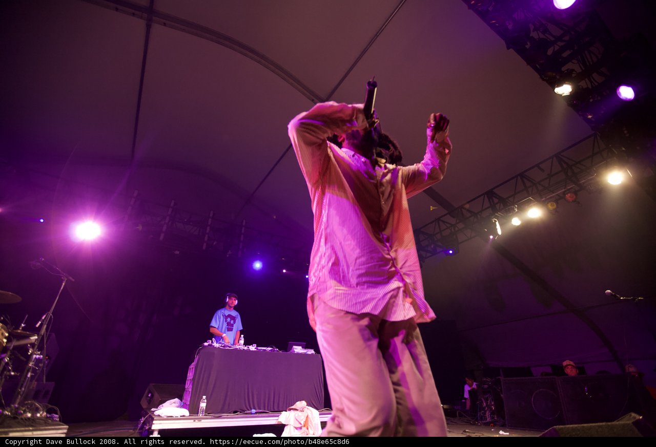 Pink-Shirted Performer Rocks Coachella Stage