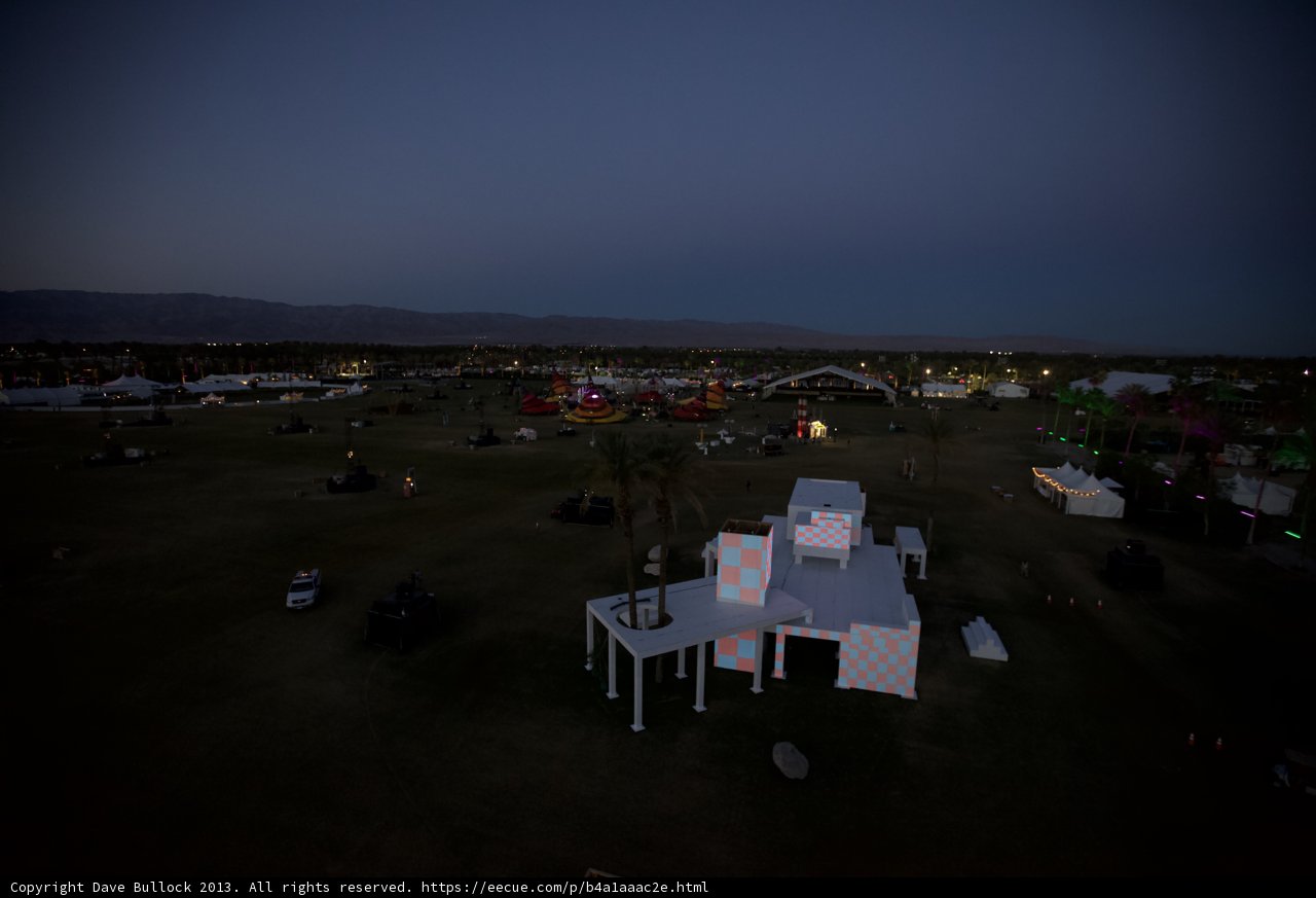 Nighttime View of the Desert From Above