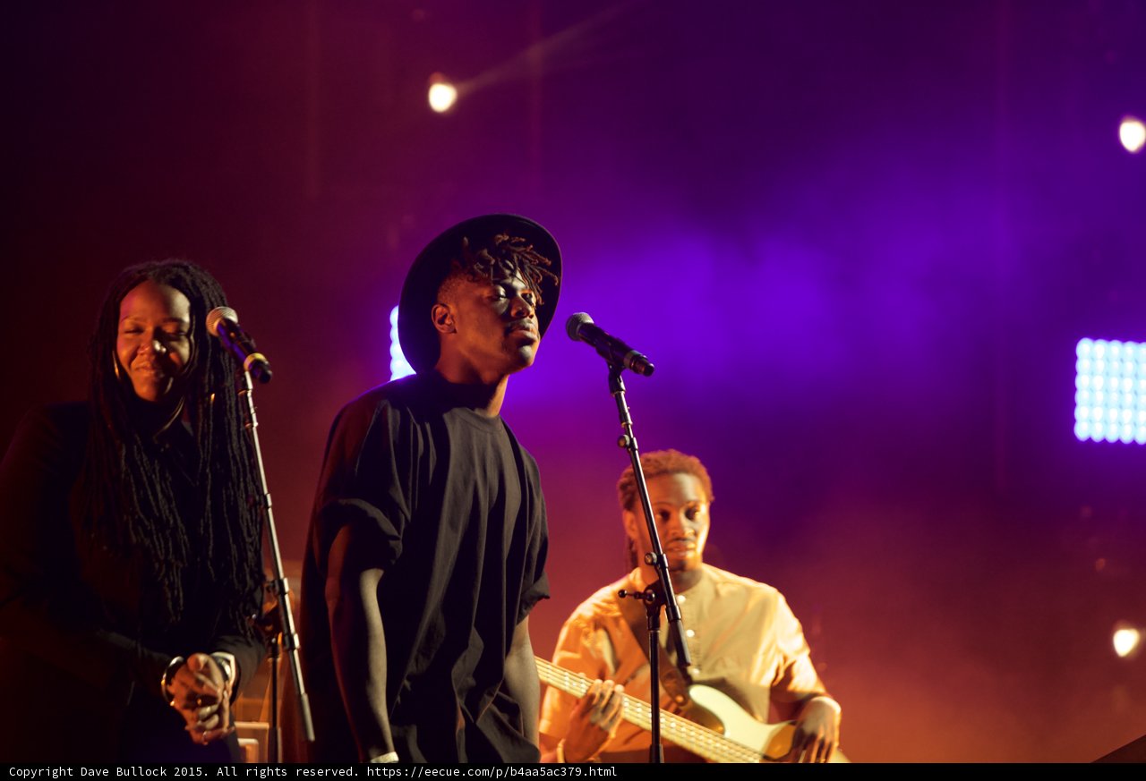 Solange Band Vocalist Hat Dreadlocks Backing Vocalist Bassist LED Panel Purple
