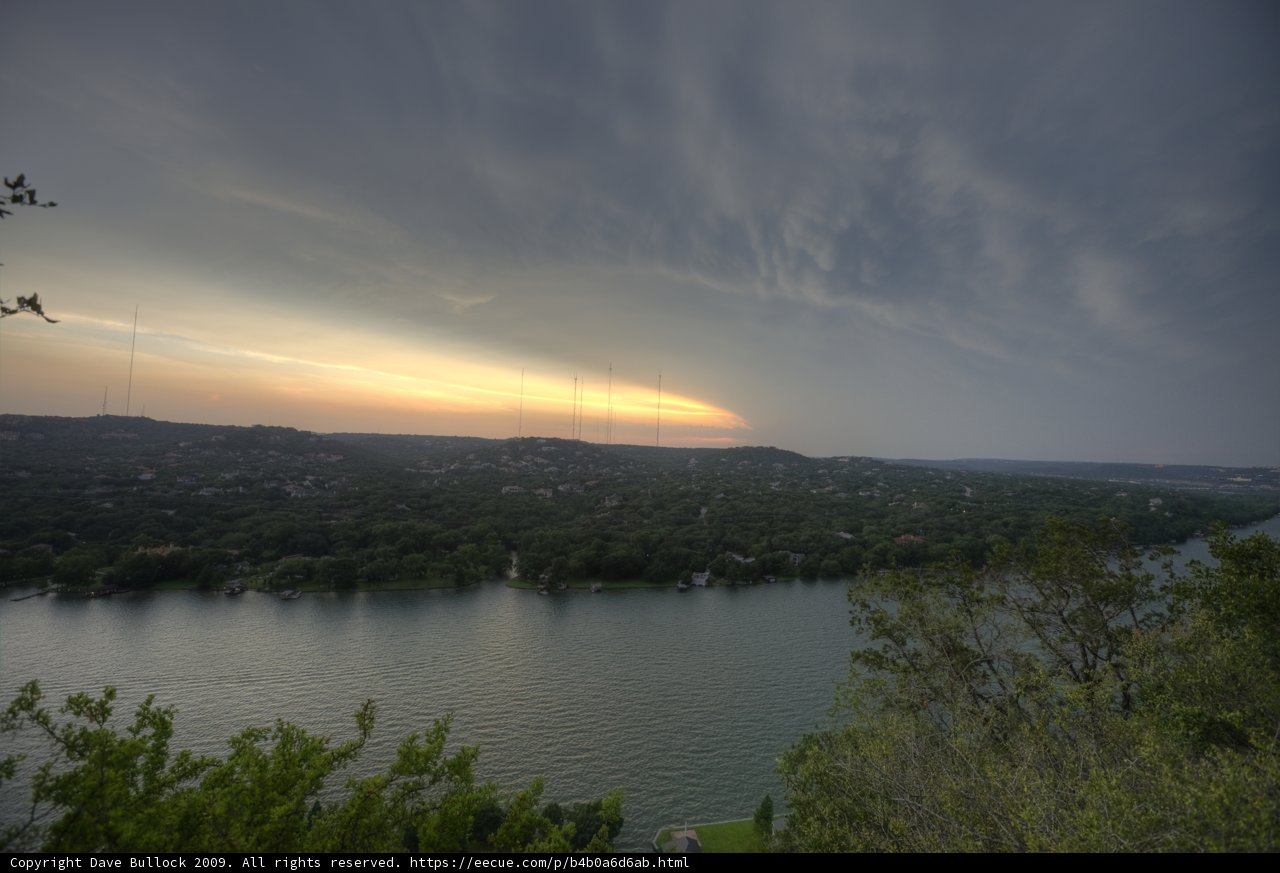 Serene Sunset at Lake Austin
