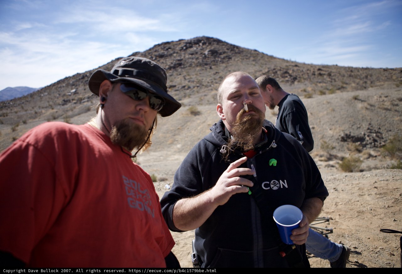 Bearded Man Enjoying a Hilltop View