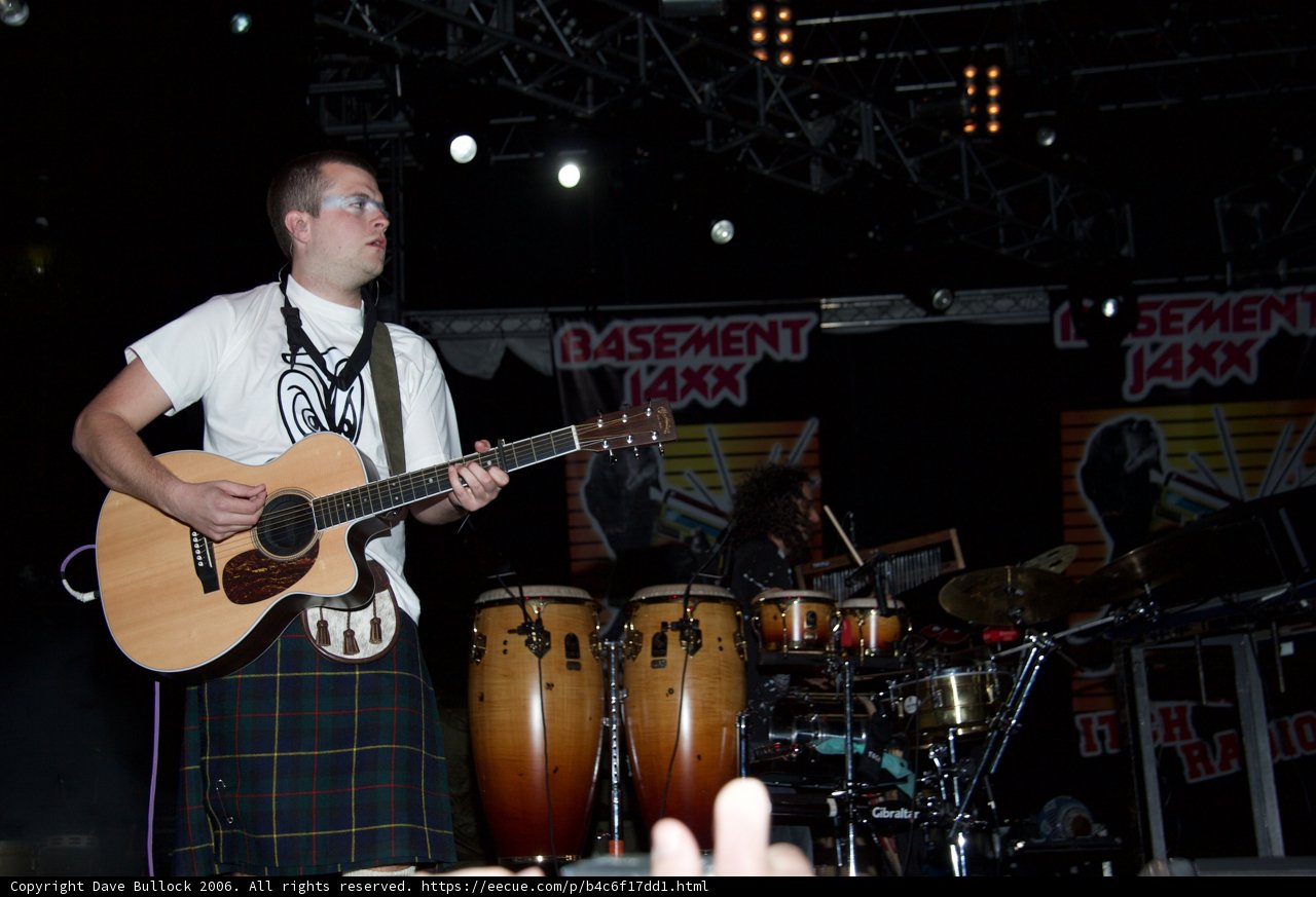 The Kilted Guitarist Takes the Stage