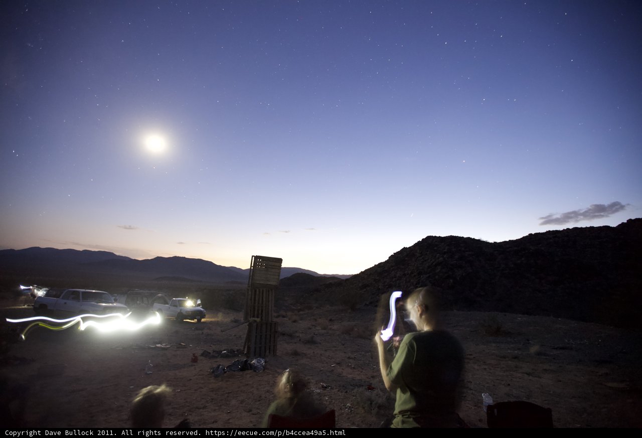 Moonrise over the Desert