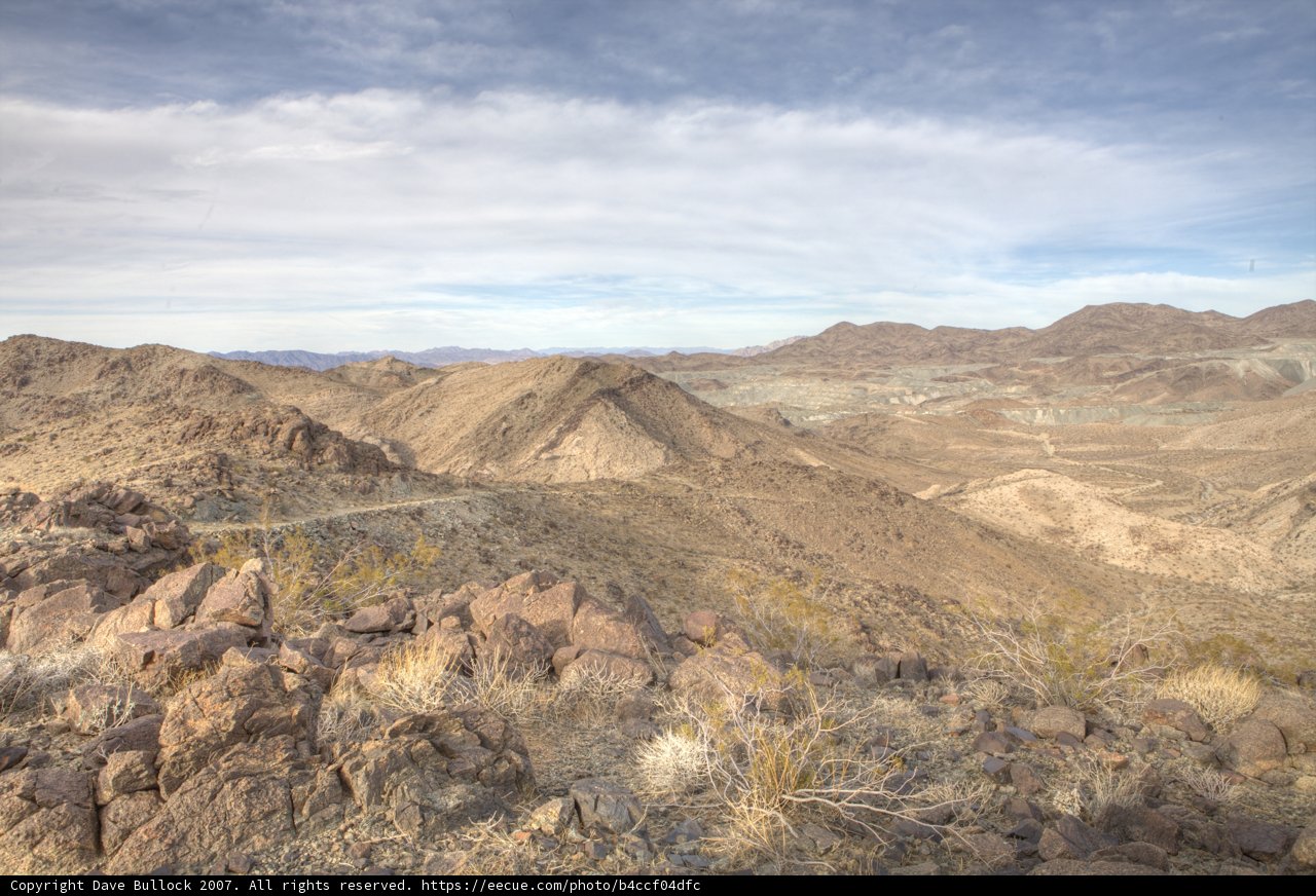 Overlooking the Beautiful Desert Landscape