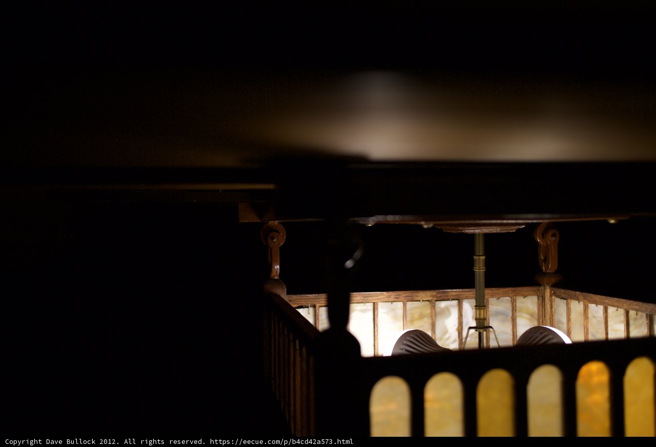 Illuminated Crib in Dark Room