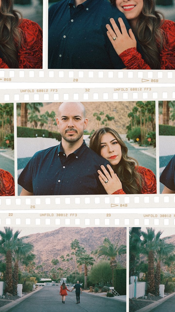 Desert Engagement Film Photography Session