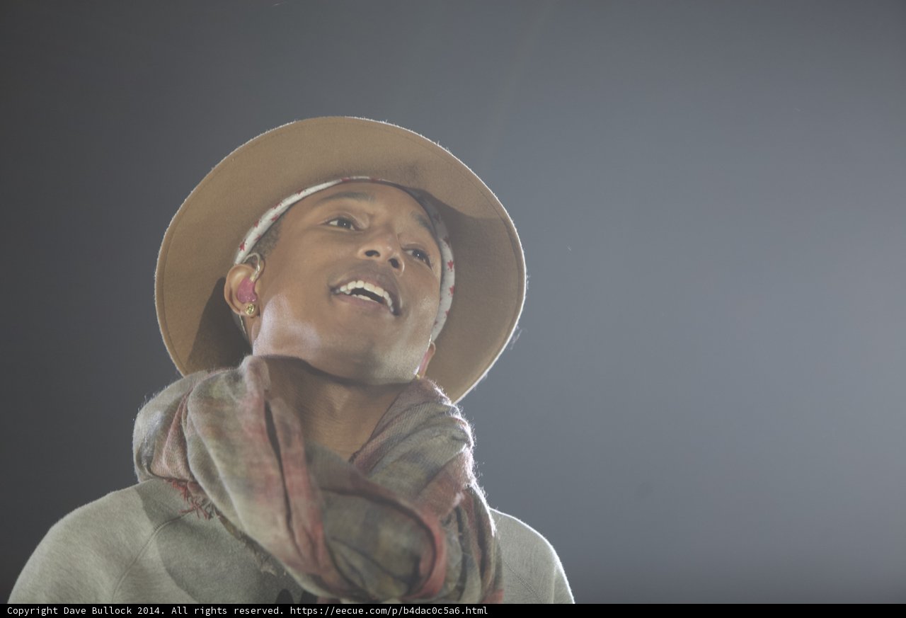 Pharrell Rocks the Cowboy Hat at O2 Arena