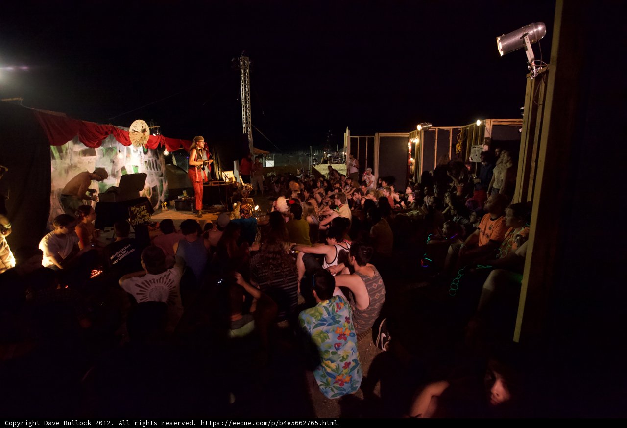 Night Sky Lit Up by Lively Summer Concert