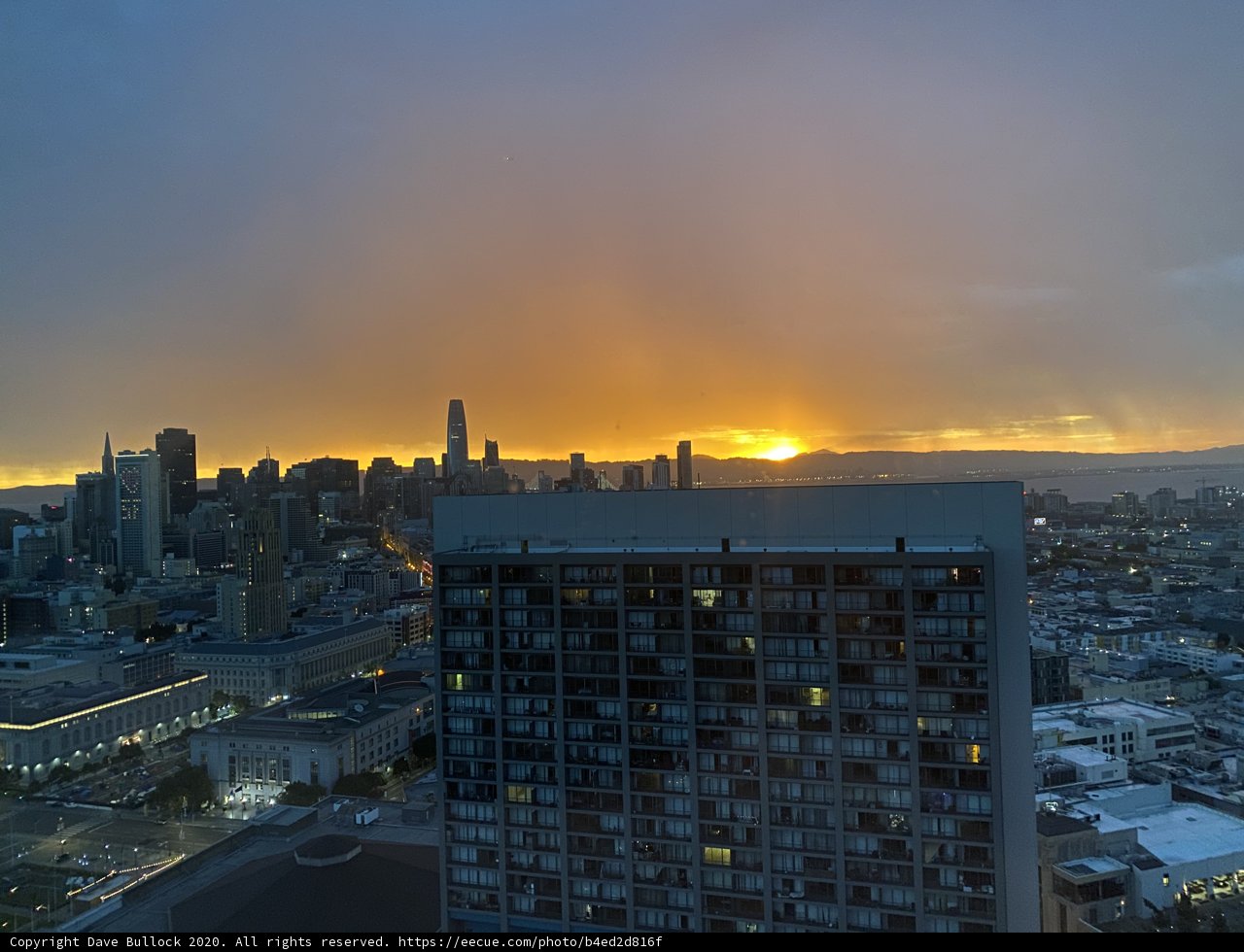 Serene Sunset Over San Francisco's High-Rises