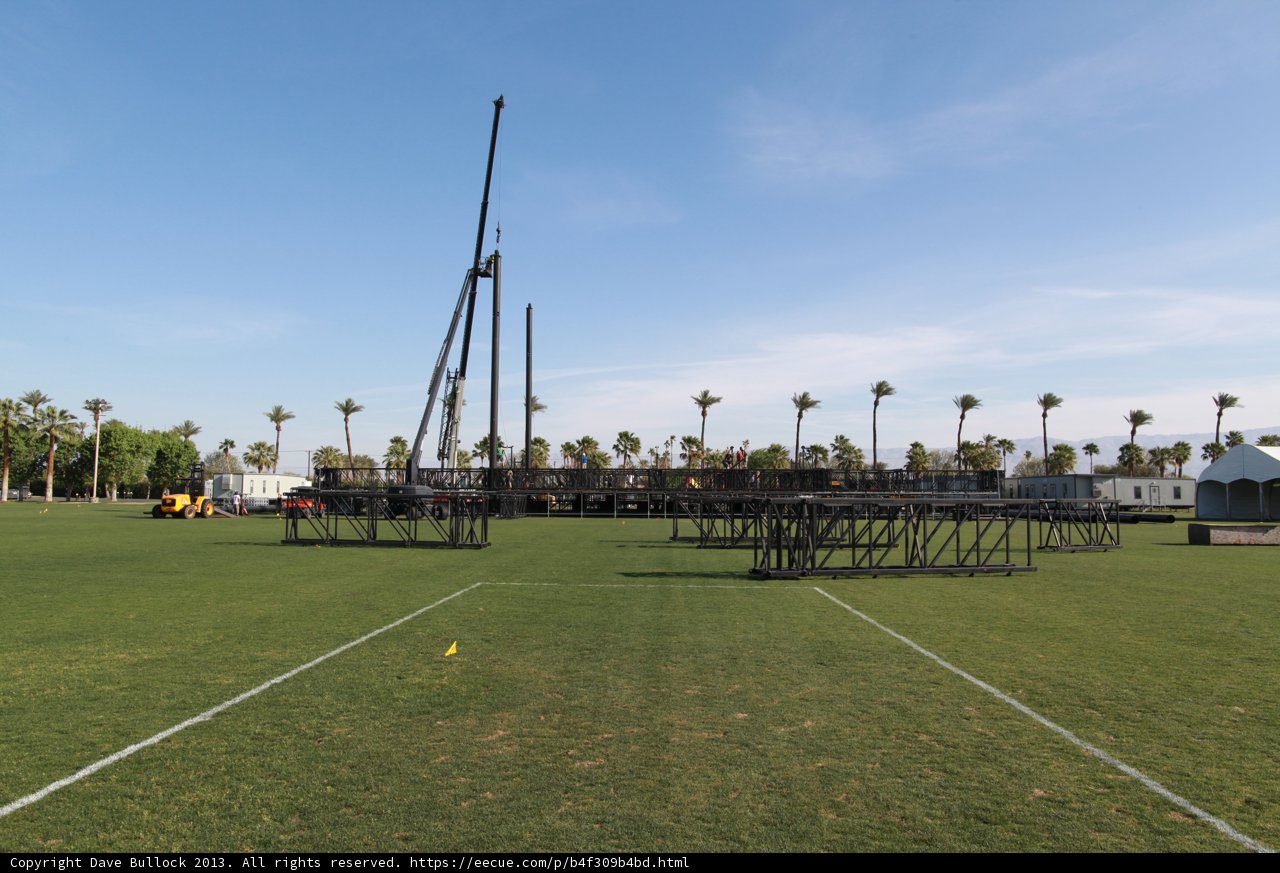 Poles and Palms in a Sprawling Field