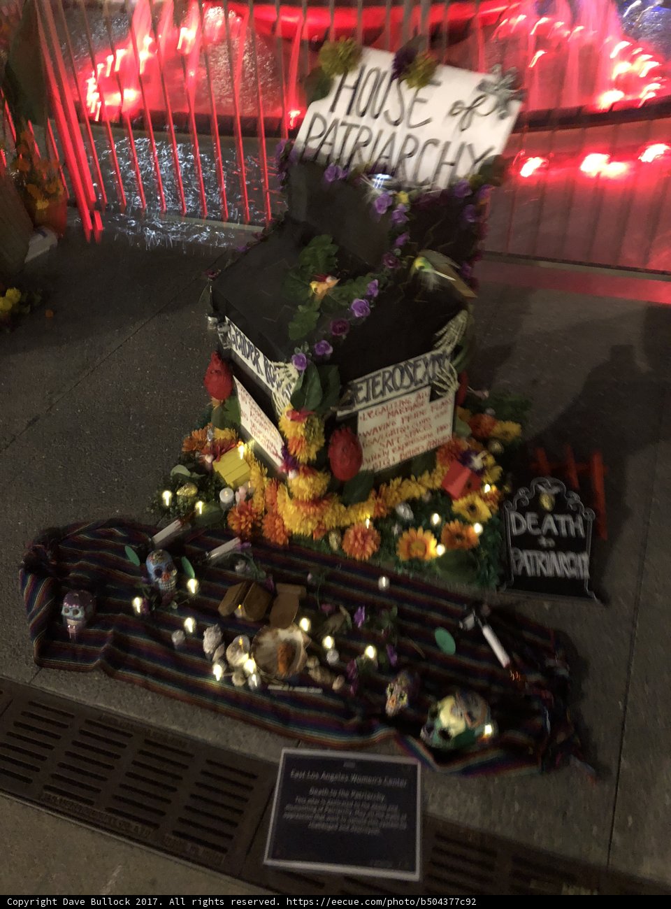 Memorial Flowers and Candles