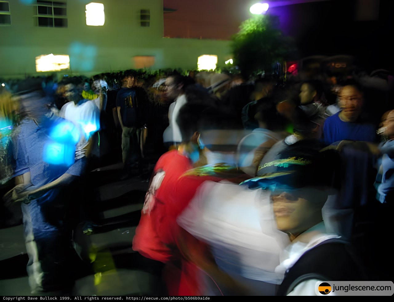 Blurred Motion at 90s Underground Dance Event