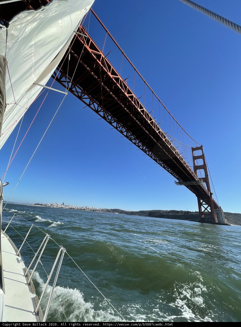 Sailing Under the Iconic Golden Gate Bridge