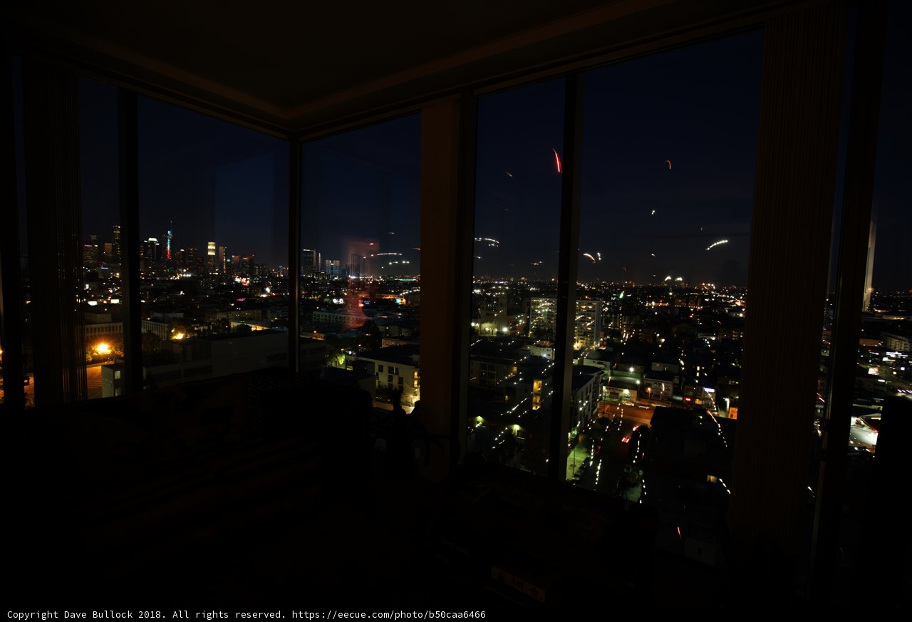Stunning Cityscape View from Living Room Window