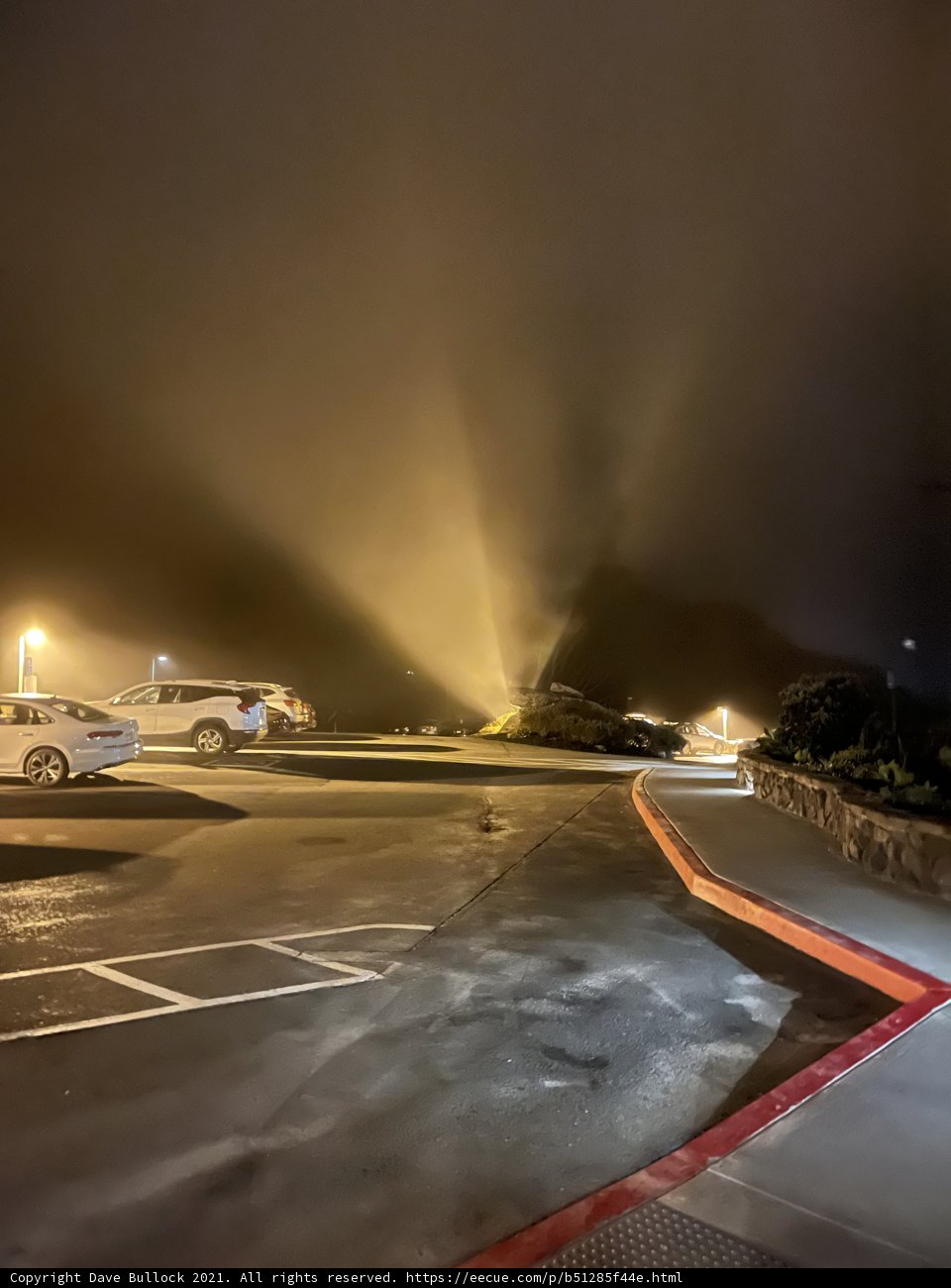 Nighttime Parking Lot