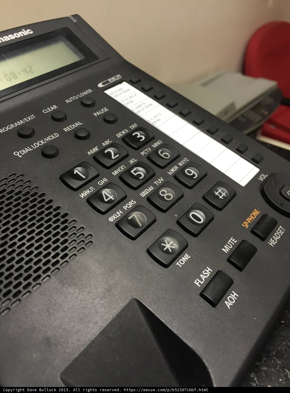 Office Phone with Cyrillic Keys