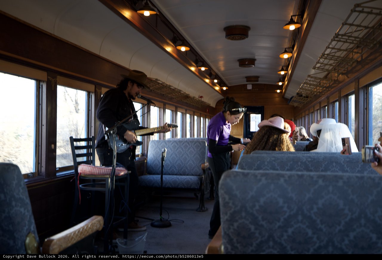 Live Music Performance on Vintage Railway Car