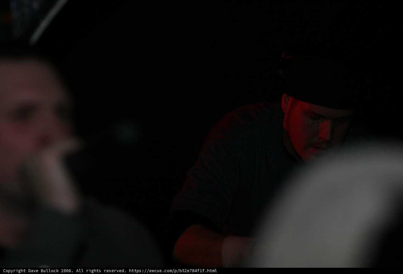 Lone man in the darkness