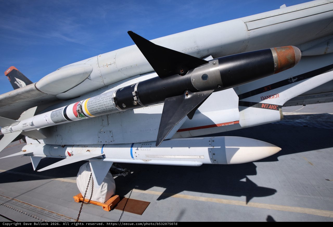 Close-up of Military Aircraft Missile Systems