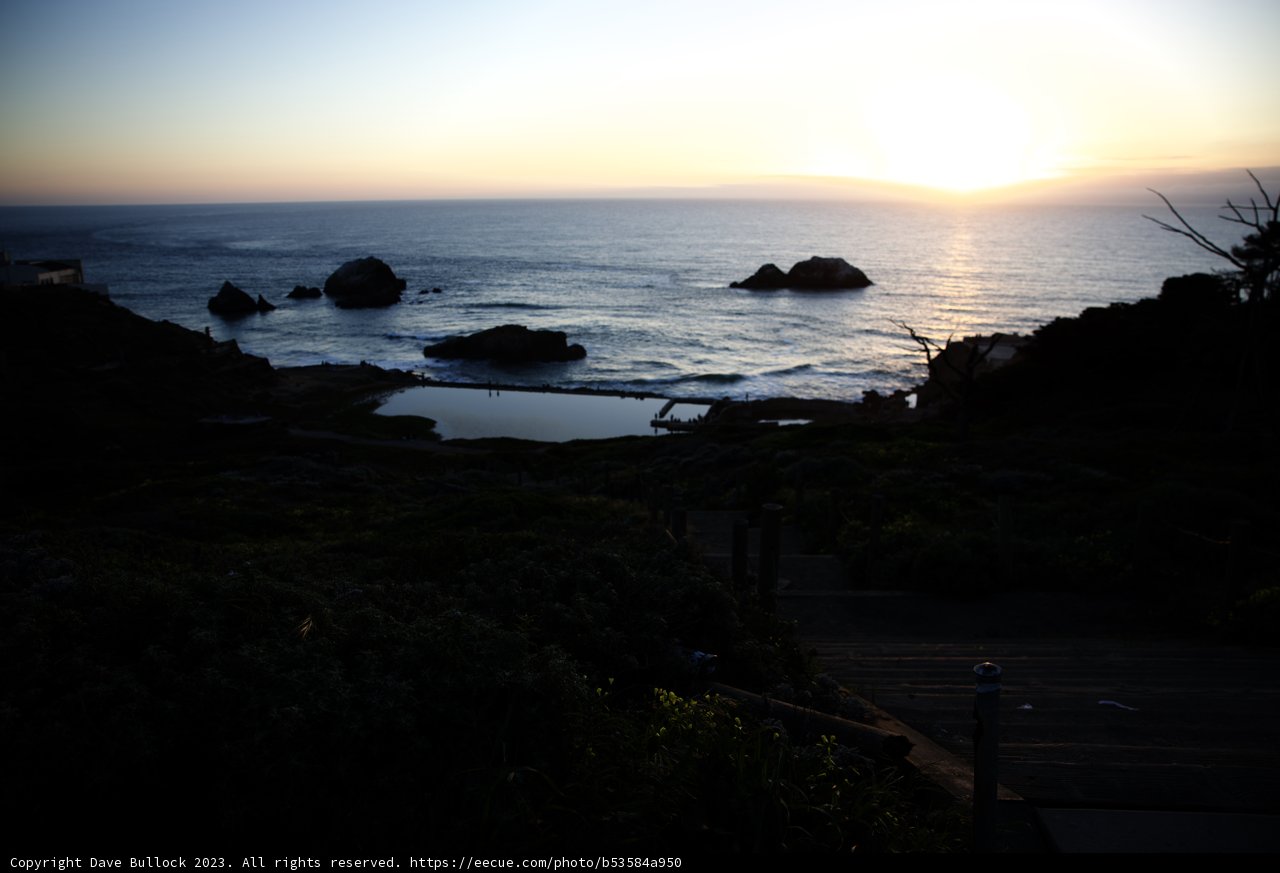 Serene Sundown at Sutro Baths
