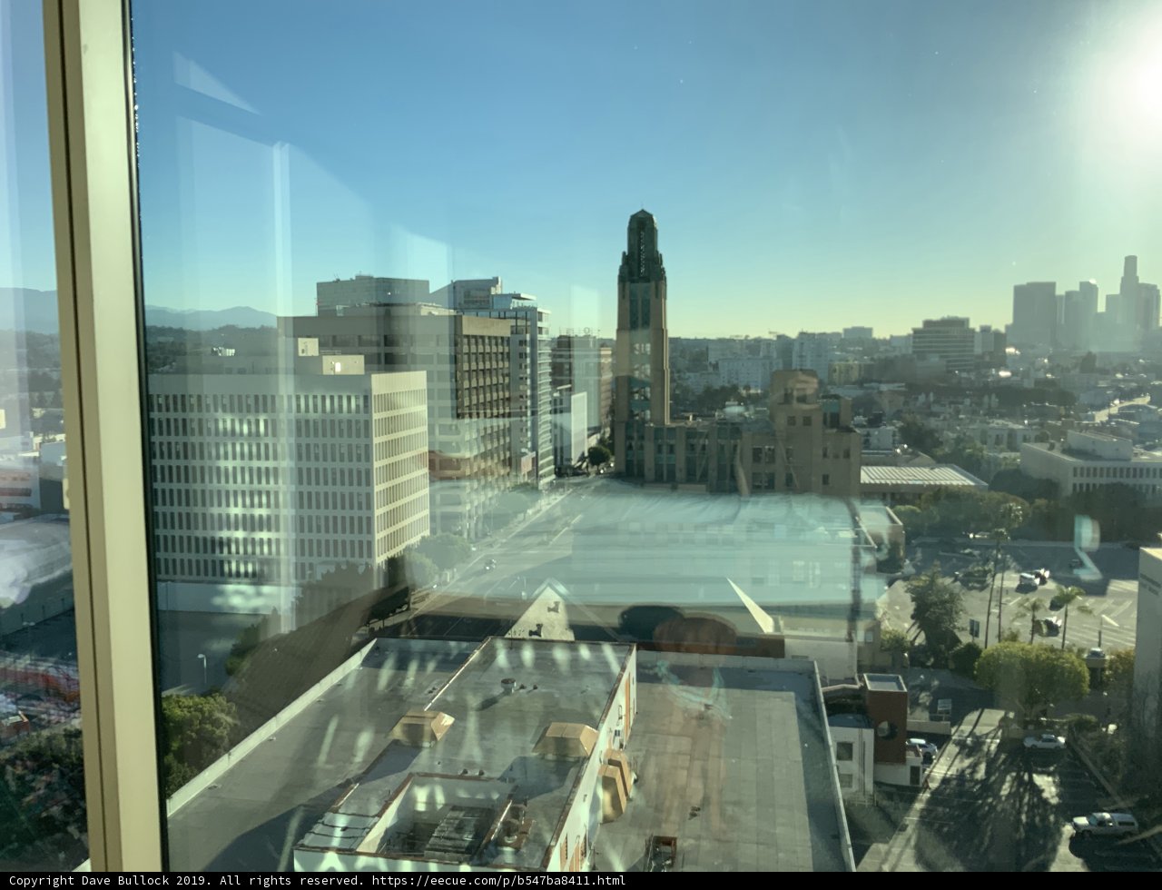 Cityscape View from a Los Angeles Building