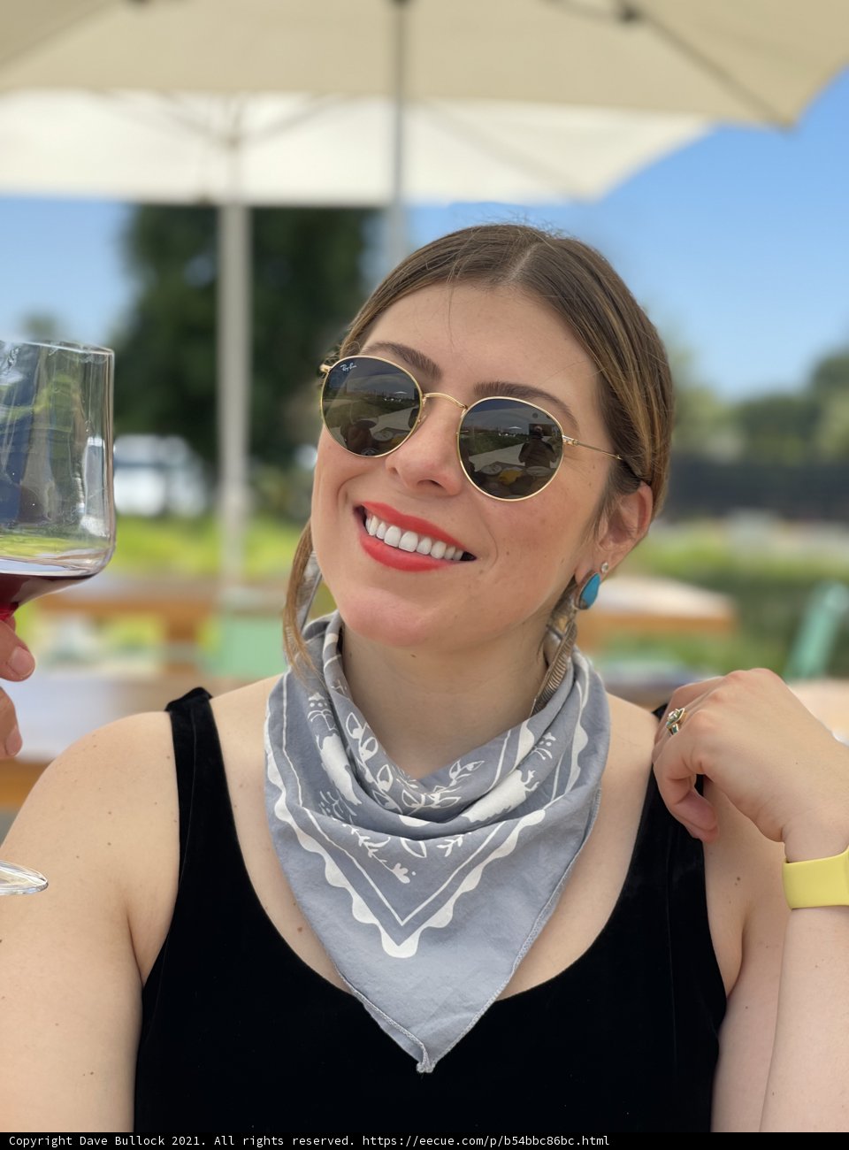 Sunglasses and Wine in Napa